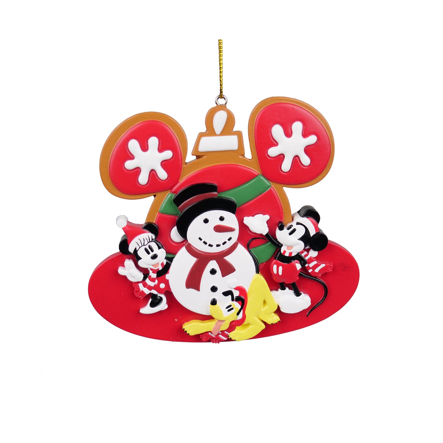 Disney: Mickey & Minnie - Decorazione (Pupazzo di neve)