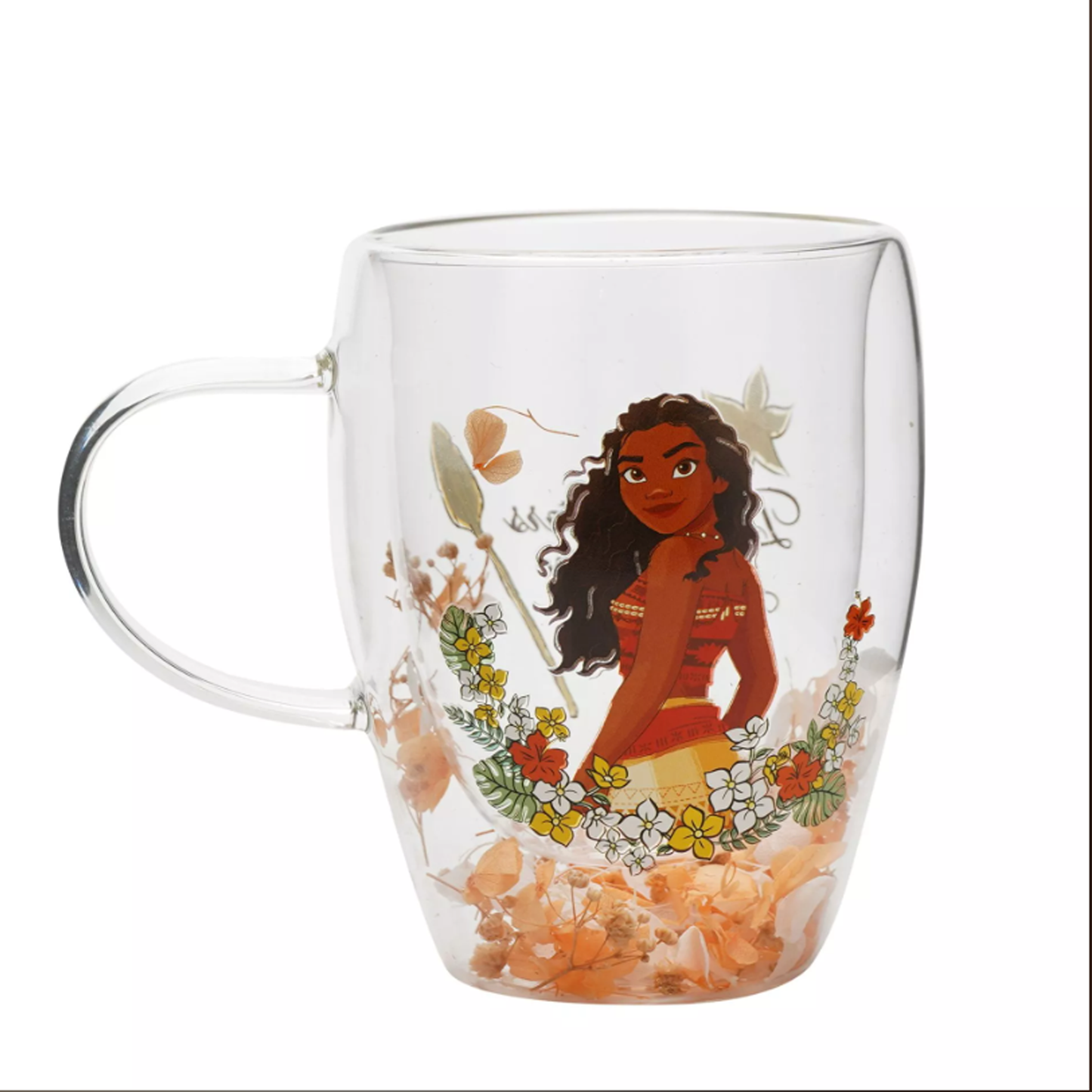 Disney: Moana - Tazza vetro con fiori essiccati