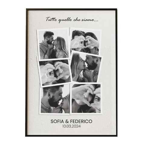 Poster personalizzato - Bianco e nero (30x40 cm)
