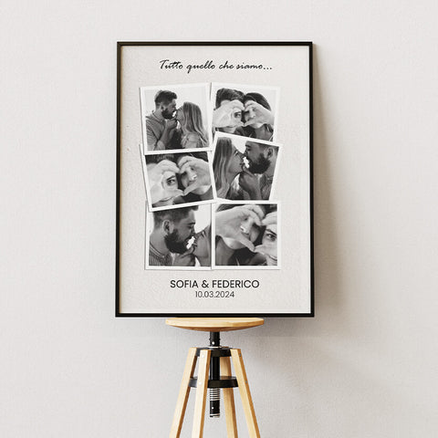Poster personalizzato - Bianco e nero (30x40 cm)