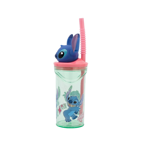 Disney: Stitch - Bicchiere con cannuccia