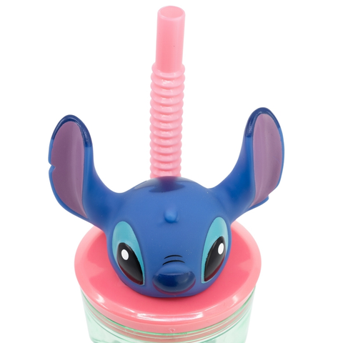 Disney: Stitch - Bicchiere con cannuccia