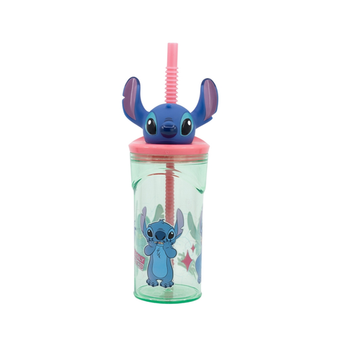 Disney: Stitch - Bicchiere con cannuccia