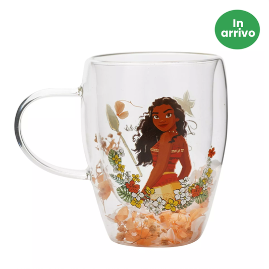 Disney: Moana - Tazza vetro con fiori essiccati