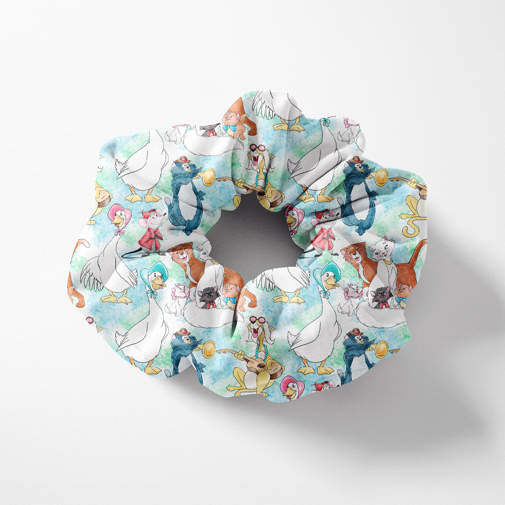 SCRUNCHIE ARISTOGATTI WATERCOLOR