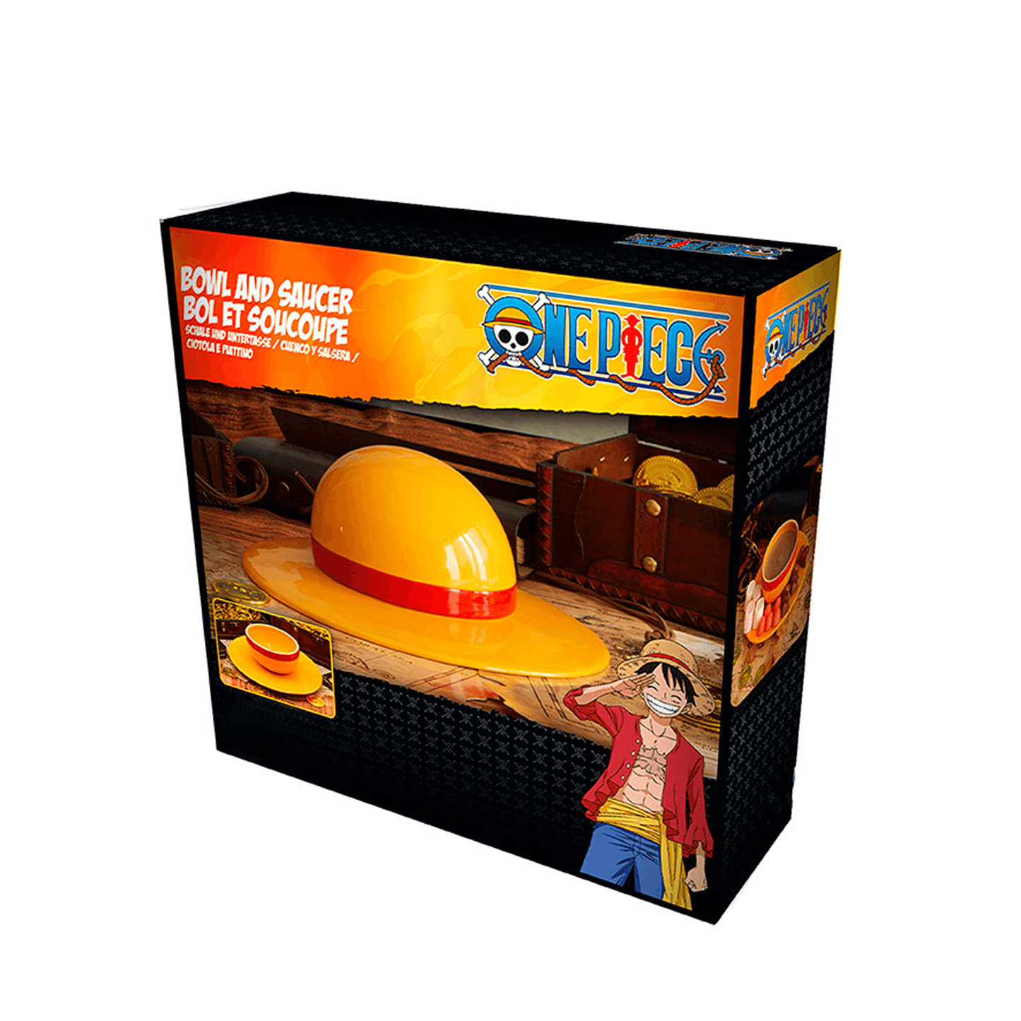 One Piece: Cappello di Paglia - Ciotola e piattino