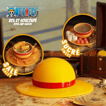 One Piece: Cappello di Paglia - Ciotola e piattino