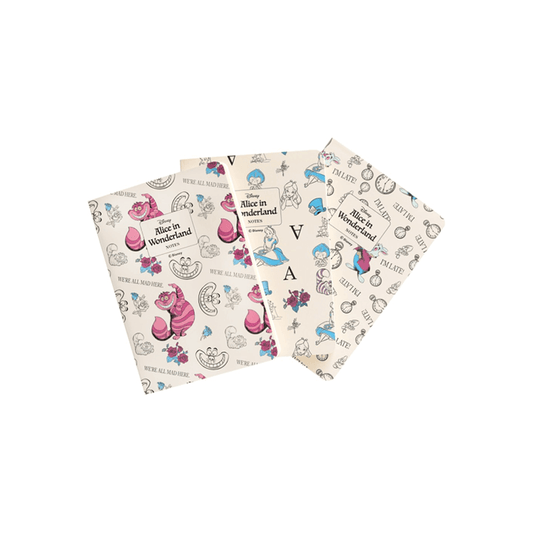 Disney: Alice nel Paese delle Meraviglie - Mini Notebook A6 (3 pezzi)