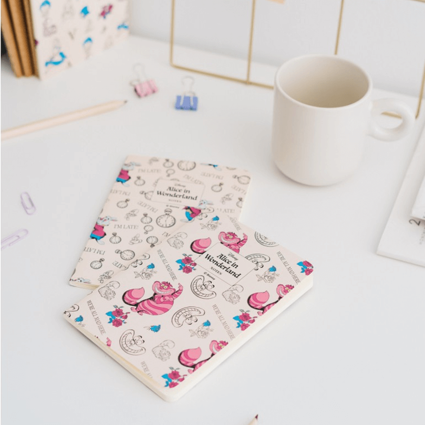 Disney: Alice nel Paese delle Meraviglie - Mini Notebook A6 (3 pezzi)