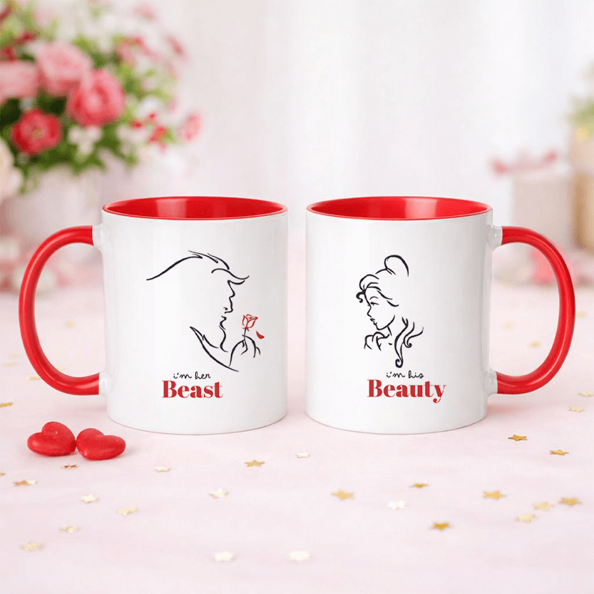Tazze Coppia “Beauty & Beast” – Lui & Lei
