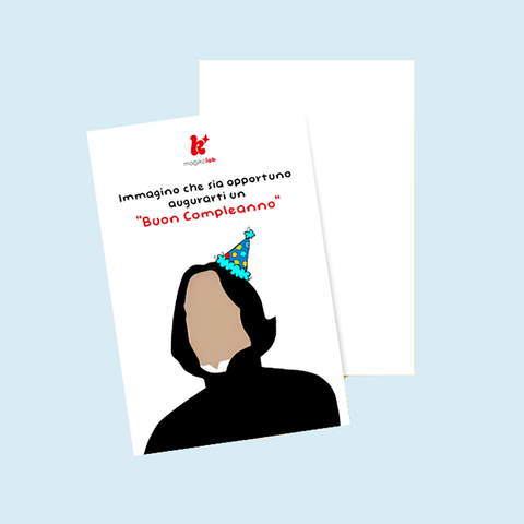 Biglietto auguri: Immagino che sia opportuno