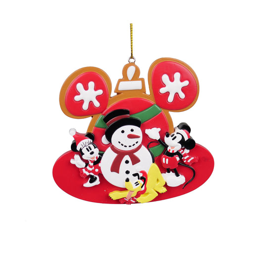 Disney: Mickey & Minnie - Decorazione (Pupazzo di neve)