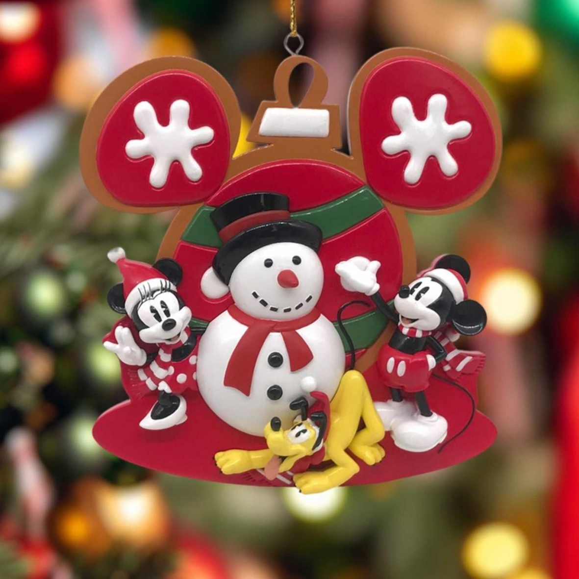 Disney: Mickey & Minnie - Decorazione (Pupazzo di neve)