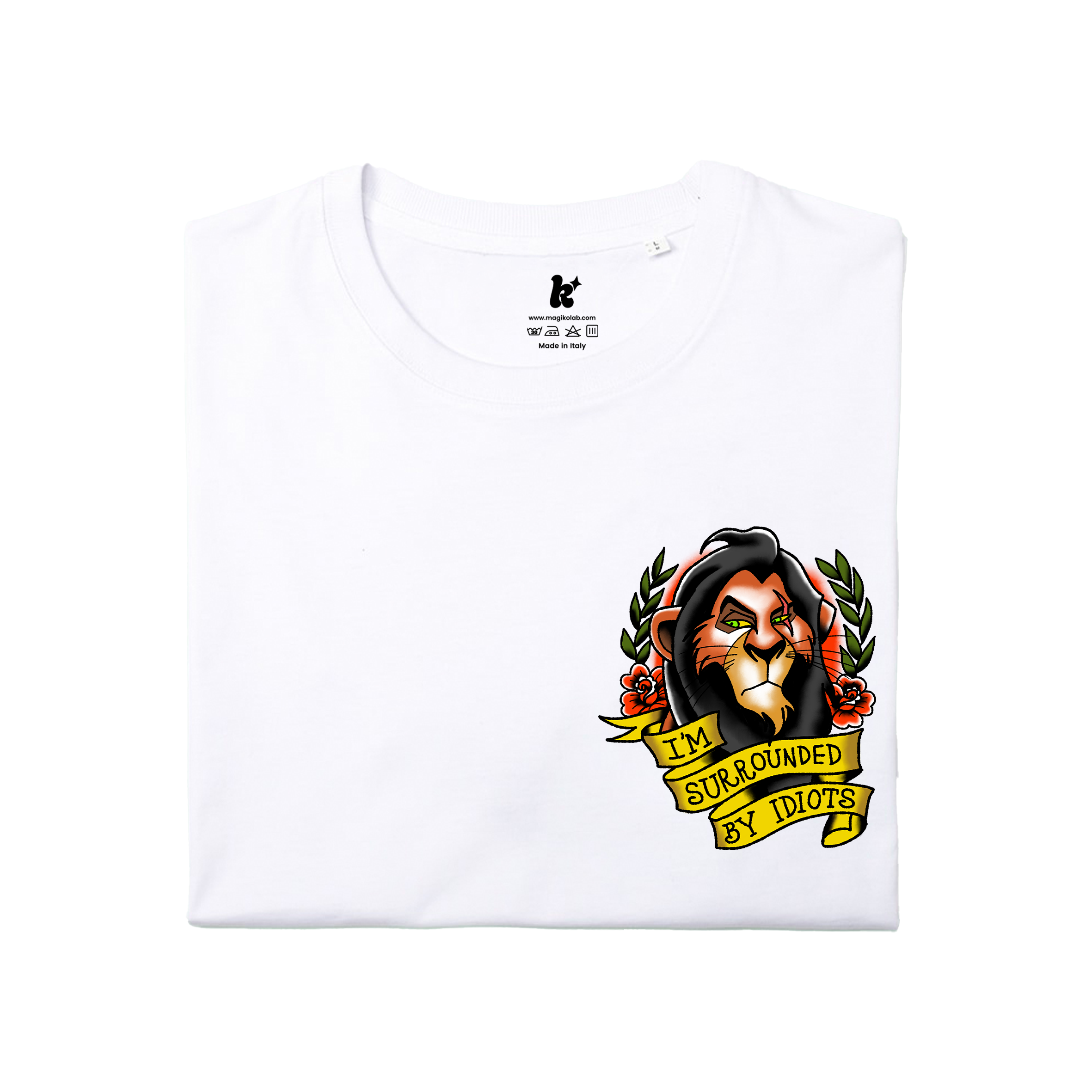 T-shirt: Idiots