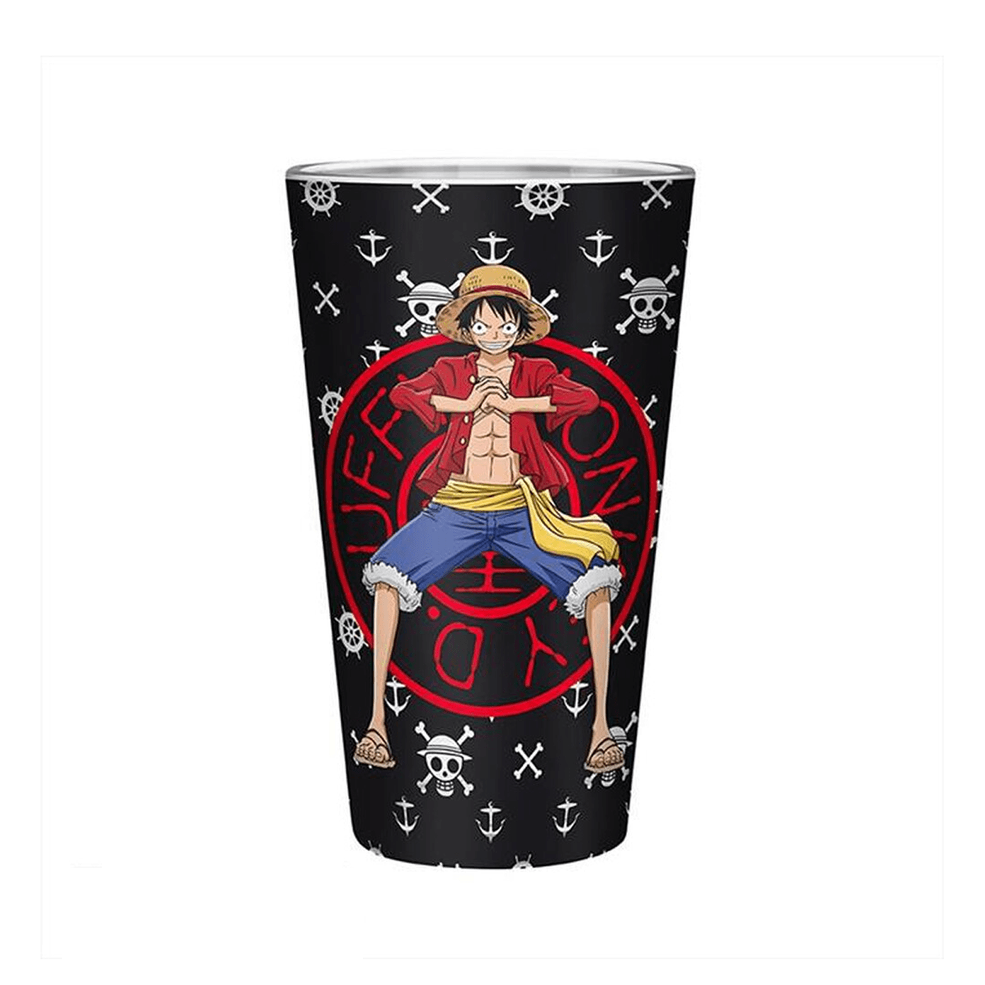 One Piece: Cappello di Paglia - Bicchiere vetro
