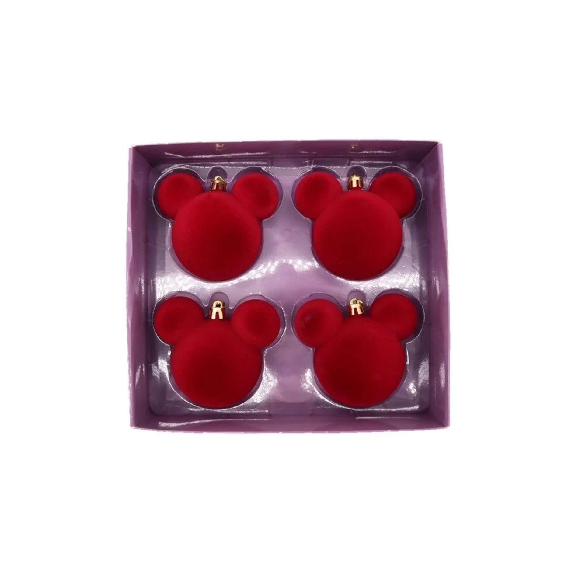 Disney: Topolino - Palline velluto rosso