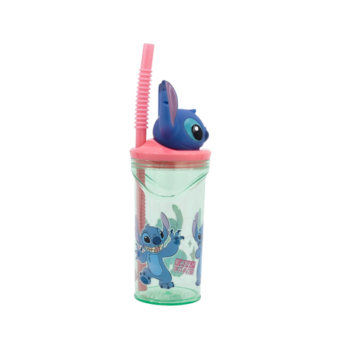 Disney: Stitch - Bicchiere con cannuccia