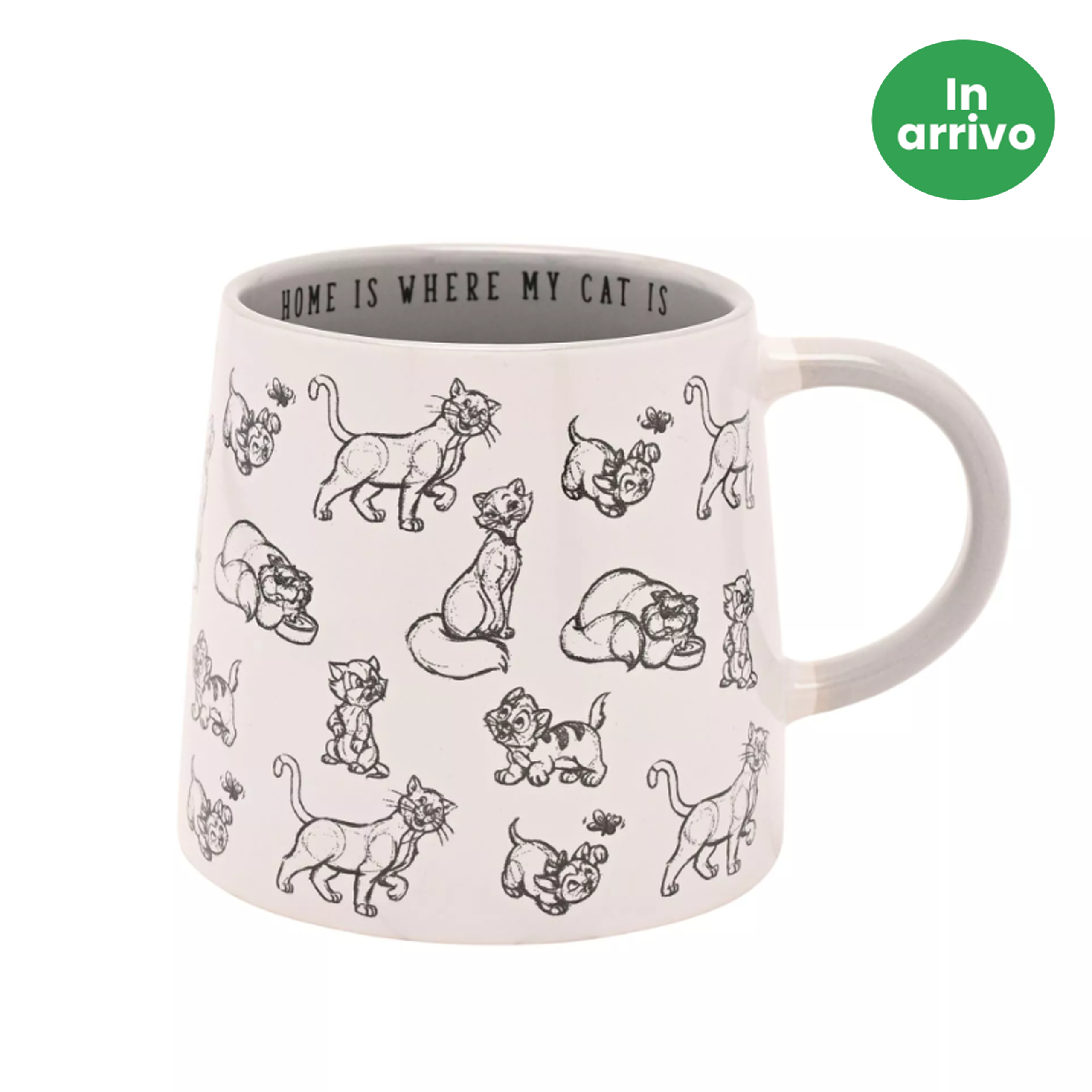 LookHUMAN Oops I Don't Care Cat - Tazza da caffè in ceramica, 425 ml, colore: Bianco LookHUMAN Oops I Don't Care Cat - Tazza da caffè in ceramica, 425 ml, colore: Bianco