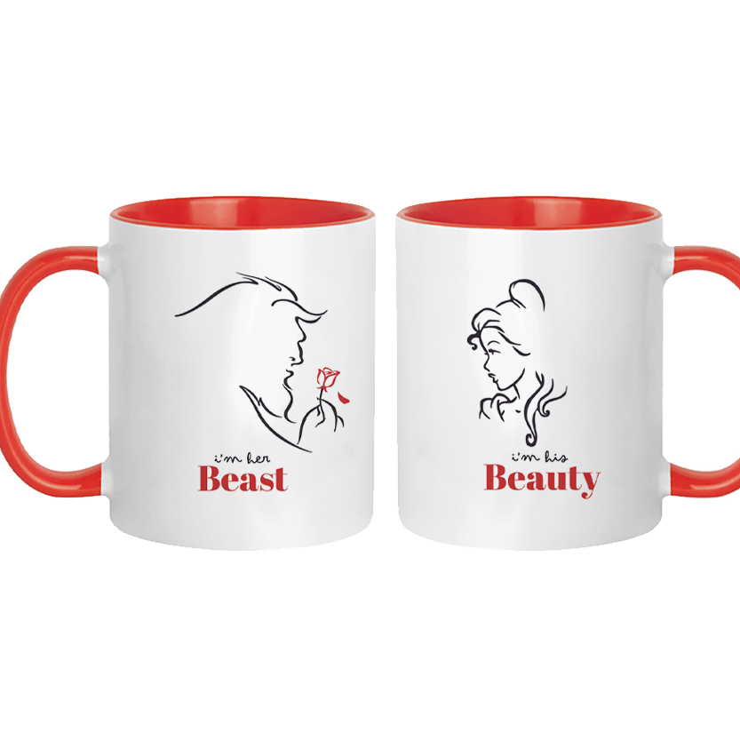 Tazze Coppia “Beauty & Beast” – Lui & Lei