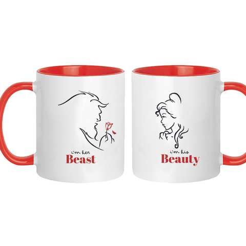 Tazze Coppia “Beauty & Beast” – Lui & Lei