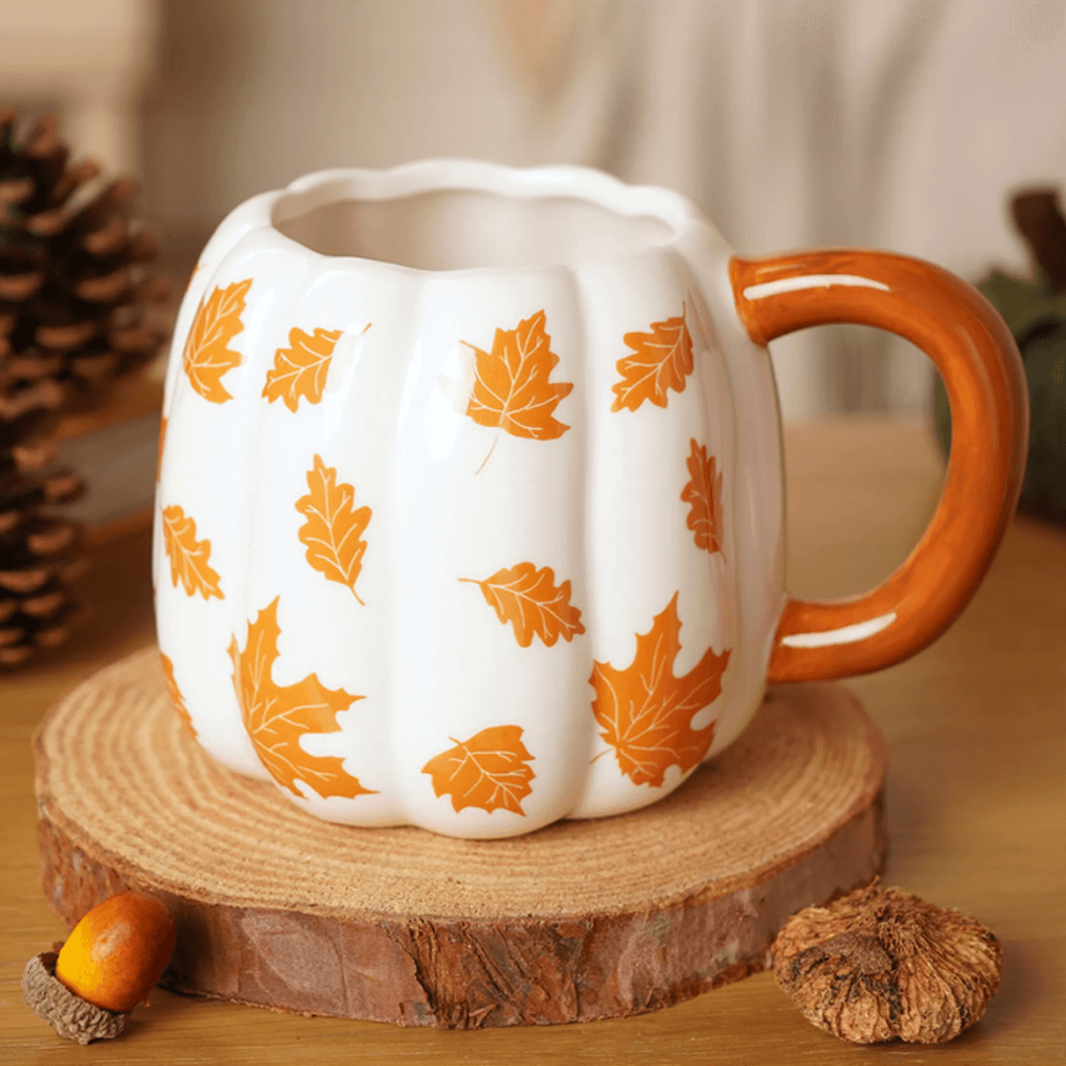 Autumn Vibes: Zucca foglie - Tazza