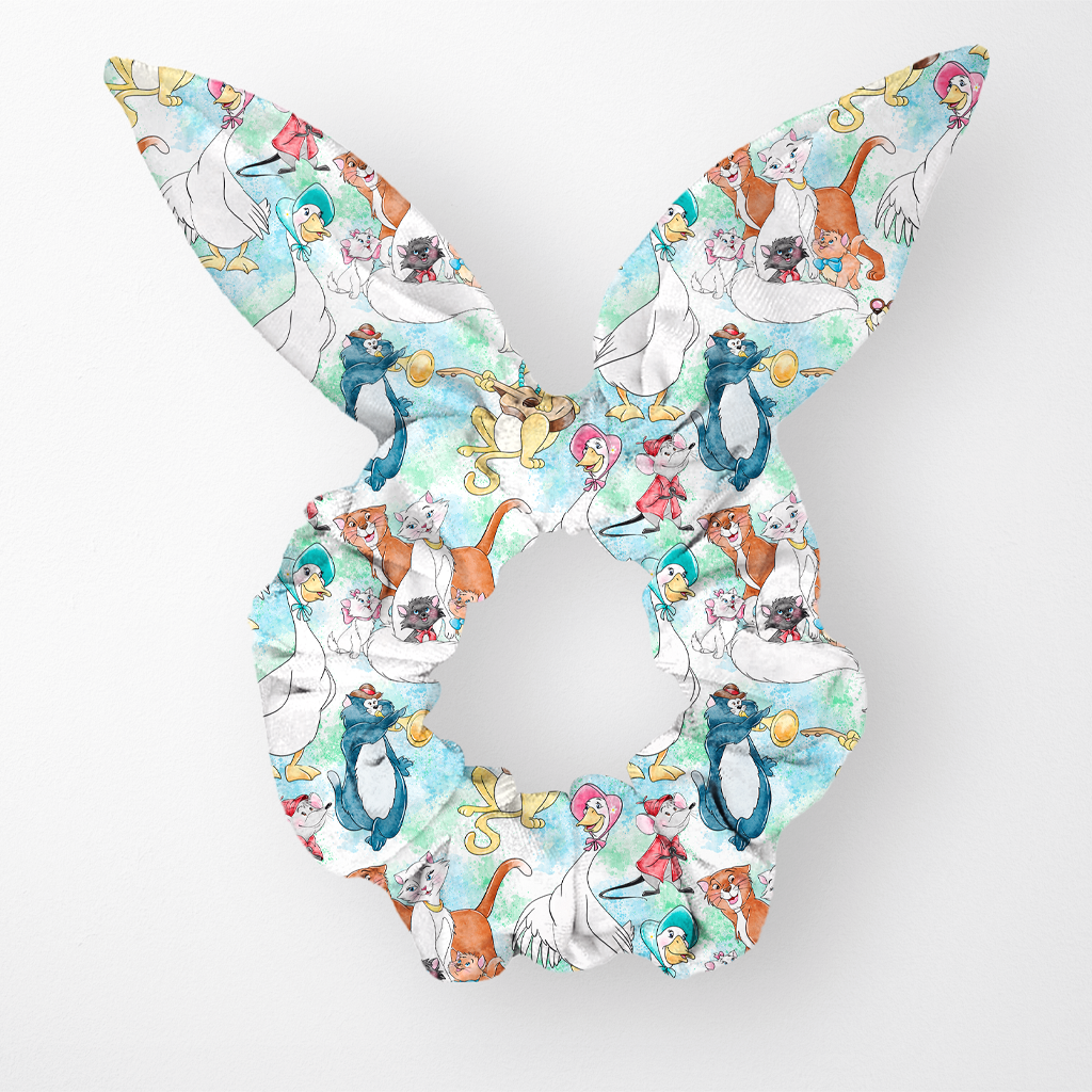SCRUNCHIE ARISTOGATTI WATERCOLOR